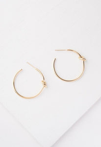 Kathy Knot Gold Hoops