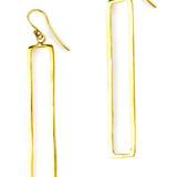 Kenyan Brass Cathedral Earrings