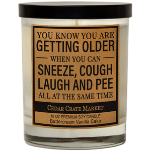 Sneeze, Cough, Laugh, And Pee | 100% Soy Wax Candle