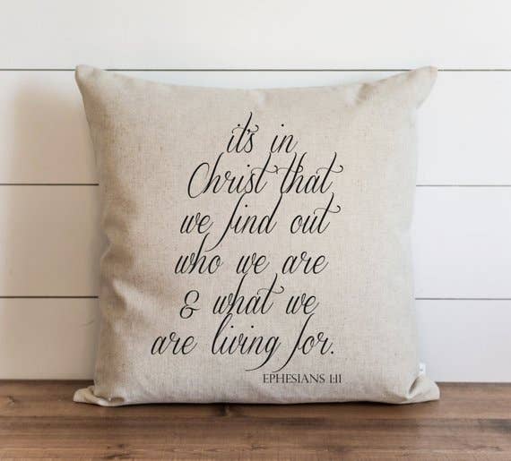 It's In Christ Pillow Cover