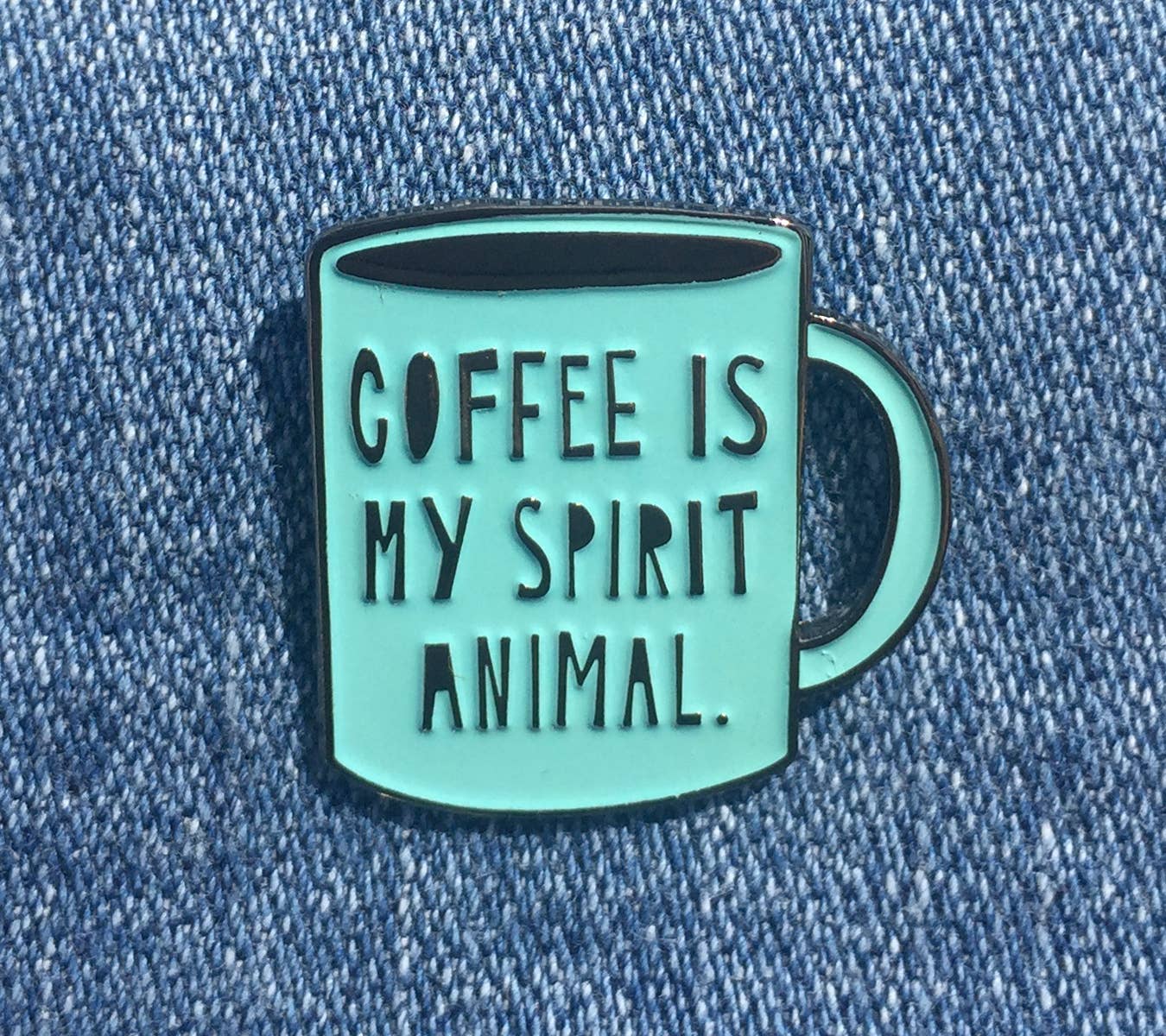 DNR Coffee is my Spirit Animal - enamel pin