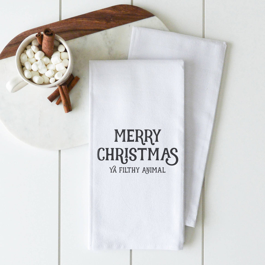 Filthy Animal Tea Towel
