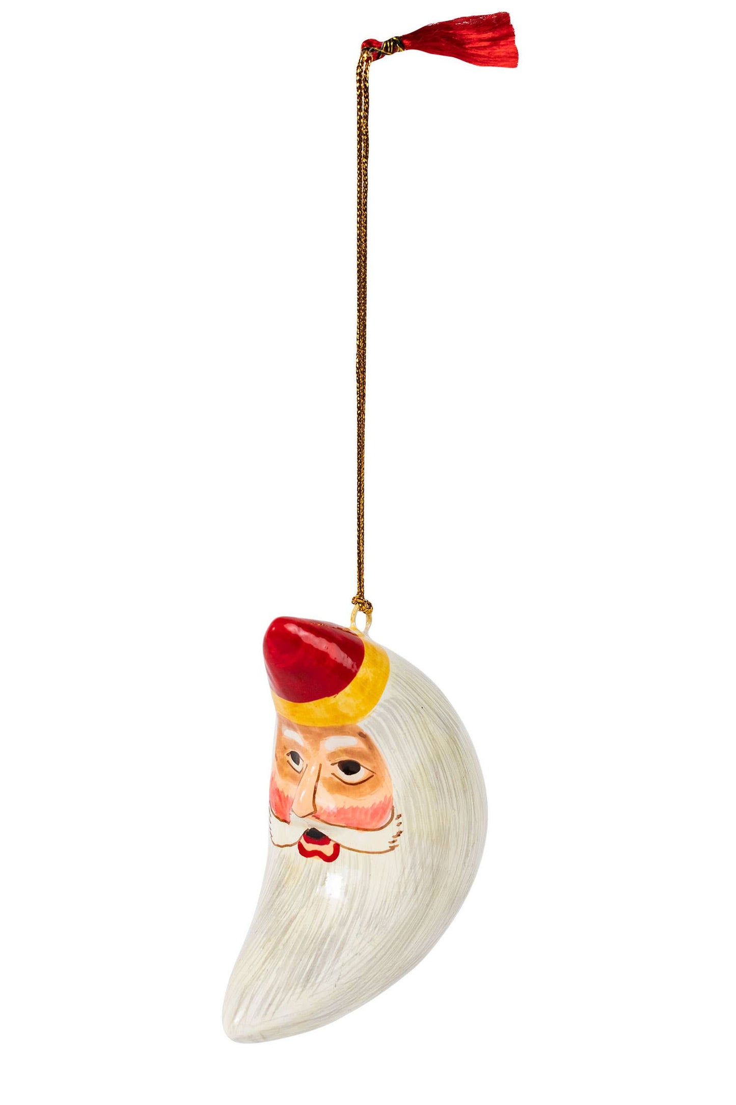 Santa Moon Ornament