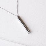 Load image into Gallery viewer, Give Justice Bar Necklace
