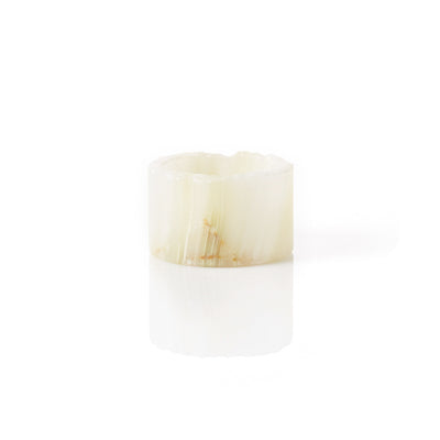Rough-Edge Onyx Tea Light Holder