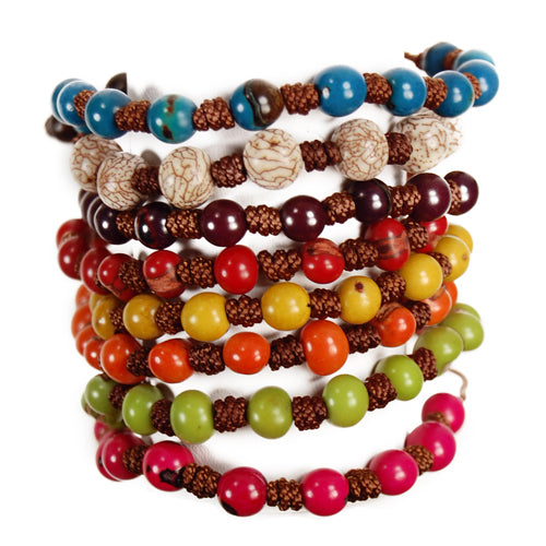 Simple Seed Bracelet, Colorful