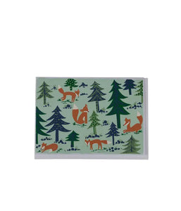 Foxy Evergreens Card