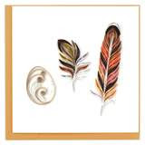 Quilled Story of a Feather Greeting Card