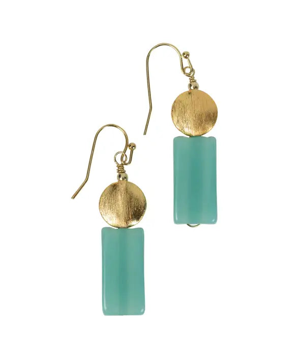 Aqua Sentry Drop Earrings