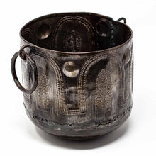 Load image into Gallery viewer, Hammered Metal Bowls with Round Handles
