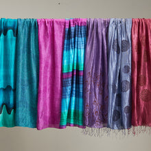Load image into Gallery viewer, Amethyst Mandala Silk Scarf
