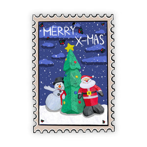 Merry X-Mas Stamp Sticker