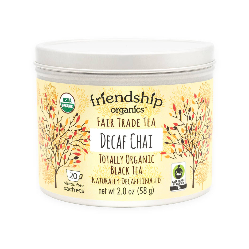 Decaf Chai Tea, Organic and Fair Trade Certified Tin