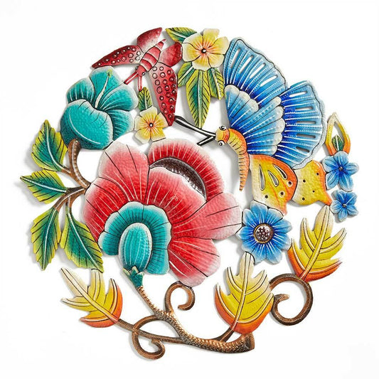 Bright Blooms Metal Wall Art