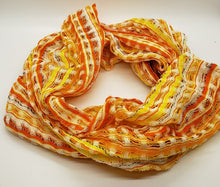 Load image into Gallery viewer, ZDNO Scarf Yellow/Orange Infinity
