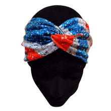 Load image into Gallery viewer, Red, White, and Blue Glitter Headband
