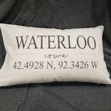 Load image into Gallery viewer, Cedar Falls &amp; Waterloo Pillow Cover
