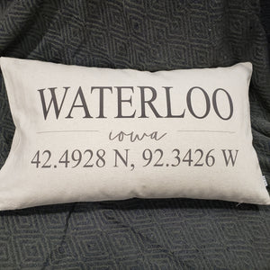 Cedar Falls & Waterloo Pillow Cover
