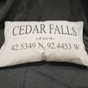 Cedar Falls & Waterloo Pillow & Cover