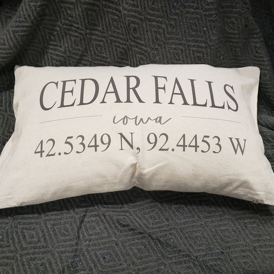 Cedar Falls & Waterloo Pillow Cover