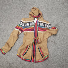 Load image into Gallery viewer, Alpaca Hooded Sweater Zip Up Cardigan
