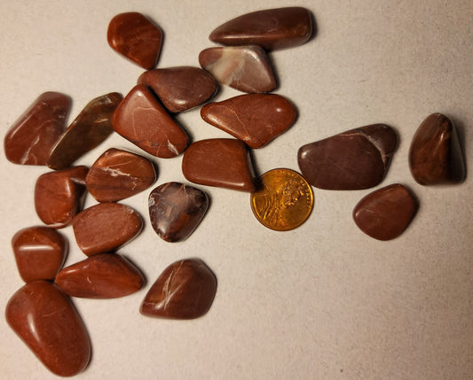 Red Striped Domolite Stone