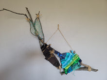 Load image into Gallery viewer, Large Blue &amp; Green Dreamcatcher Branch Weaving
