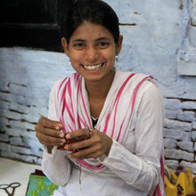 Load image into Gallery viewer, Recycled Sari Wire Wrap Earrings
