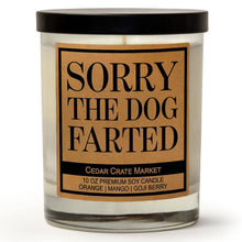 Load image into Gallery viewer, Sorry The Dog Farted | 100% Soy Wax Candle
