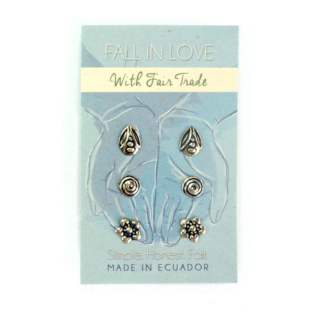 Luz Trio Studs
