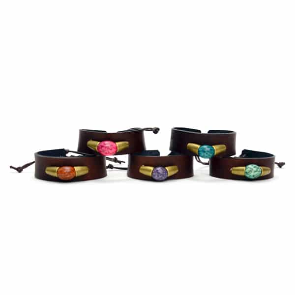 Leather Seeded Bracelet