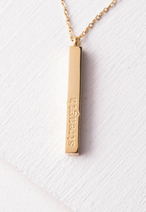 Strength Bar Necklace