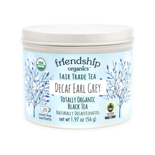 Decaf Earl Grey Tea, Organic and Fair Trade Certified Tin