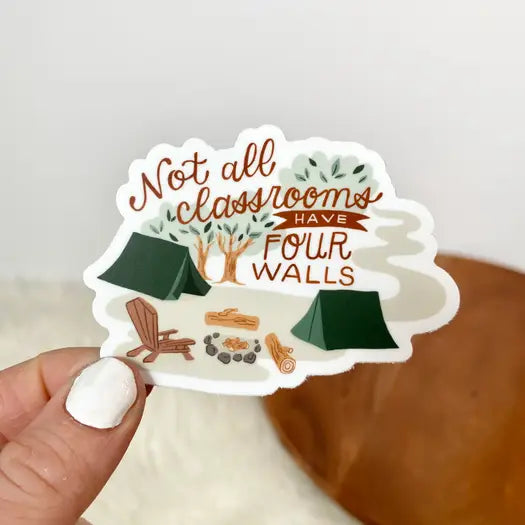 Not All Classrooms Have Four Walls Sticker