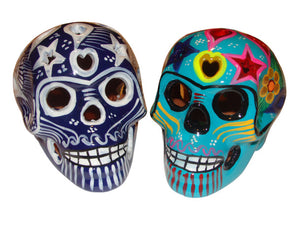 Ceramic Sugar Skull Folk Art Day of the Dead