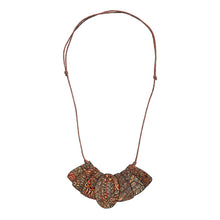Load image into Gallery viewer, Java Batik Leather Necklace
