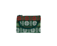 Load image into Gallery viewer, Green Jacquard Coin Purse
