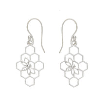 Load image into Gallery viewer, Beehive Silver Earrings
