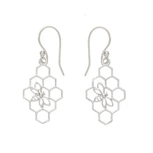 Load image into Gallery viewer, Beehive Silver Earrings
