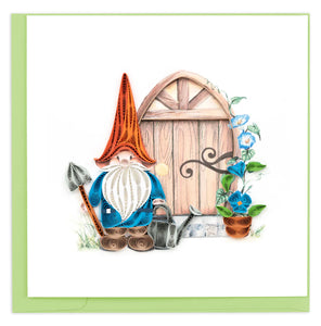 Quilled Garden Gnome Greeting Card