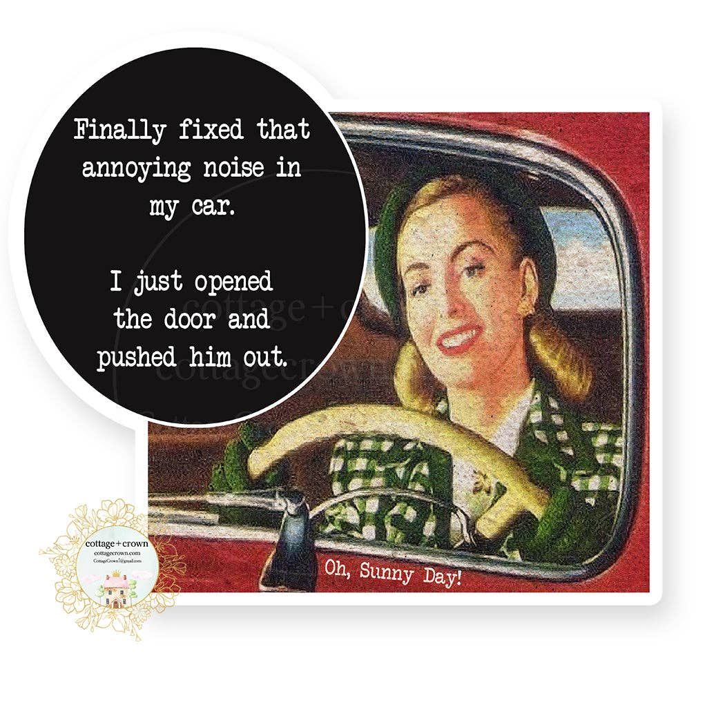 Annoying Noise - Retro Housewife - Vinyl Decal Sticker