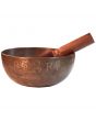 Singing Bowl: Medicine Buddha with Leather Striker