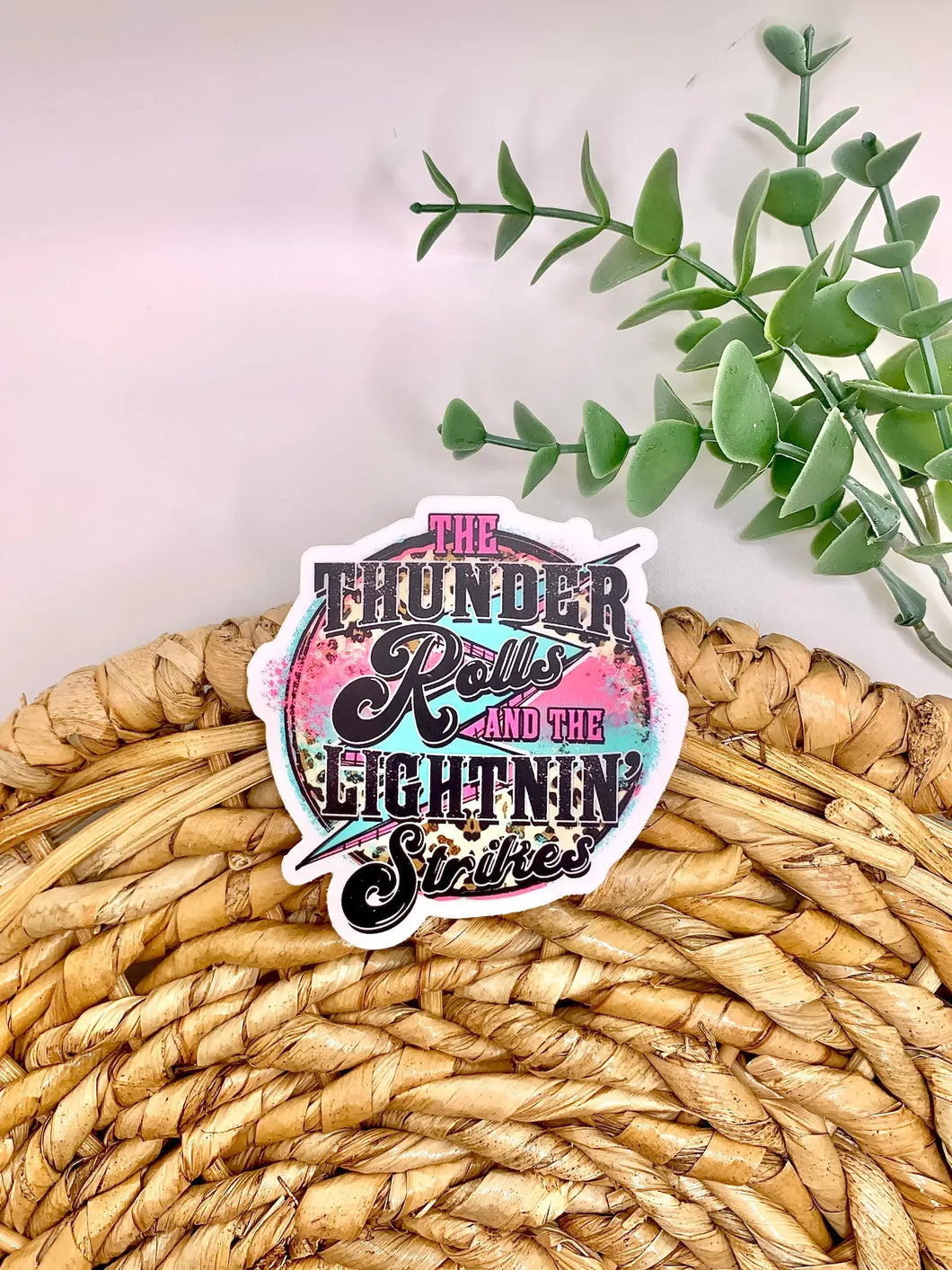 Thunder Rolls sticker, western sticker, boho stickers, decal
