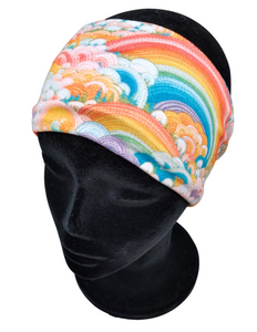 Embroidered Rainbow Headband