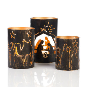 Nativity Story Lanterns - Set of 3