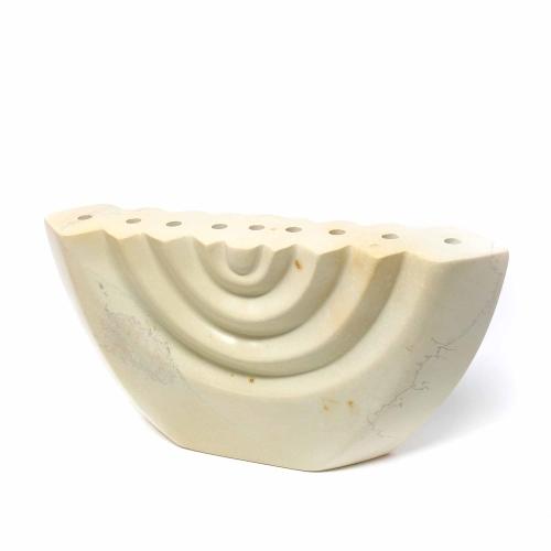 ZDNO Soapstone Variegated Natural Color Menorah