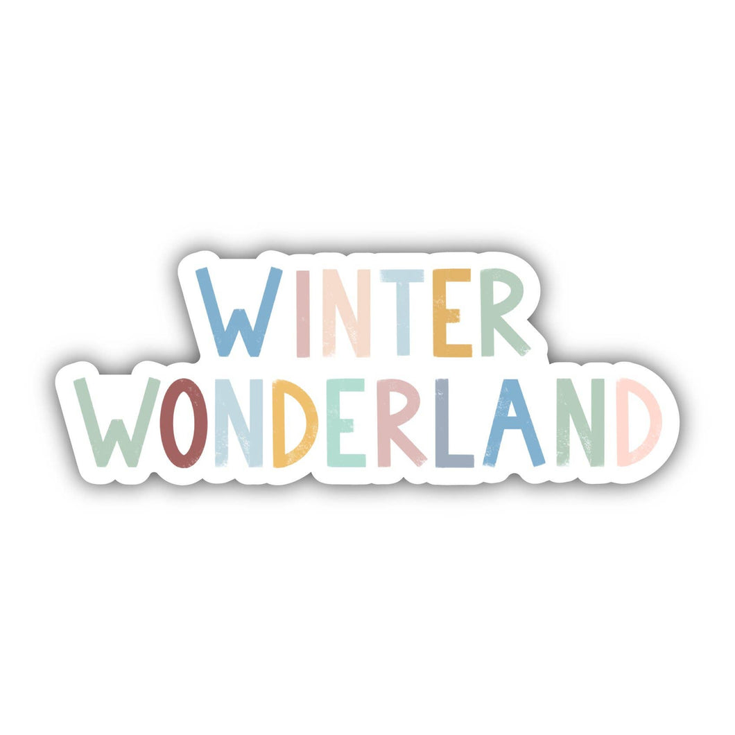 Winter Wonderland - Multicolor Lettering Sticker