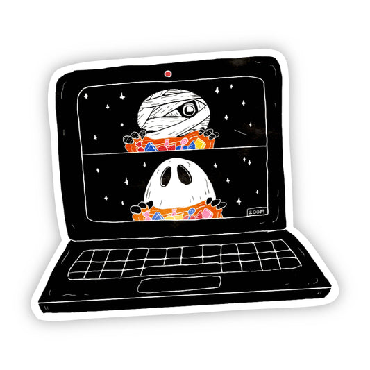 Trick or Treating Online Halloween Sticker - Pandemic Editio