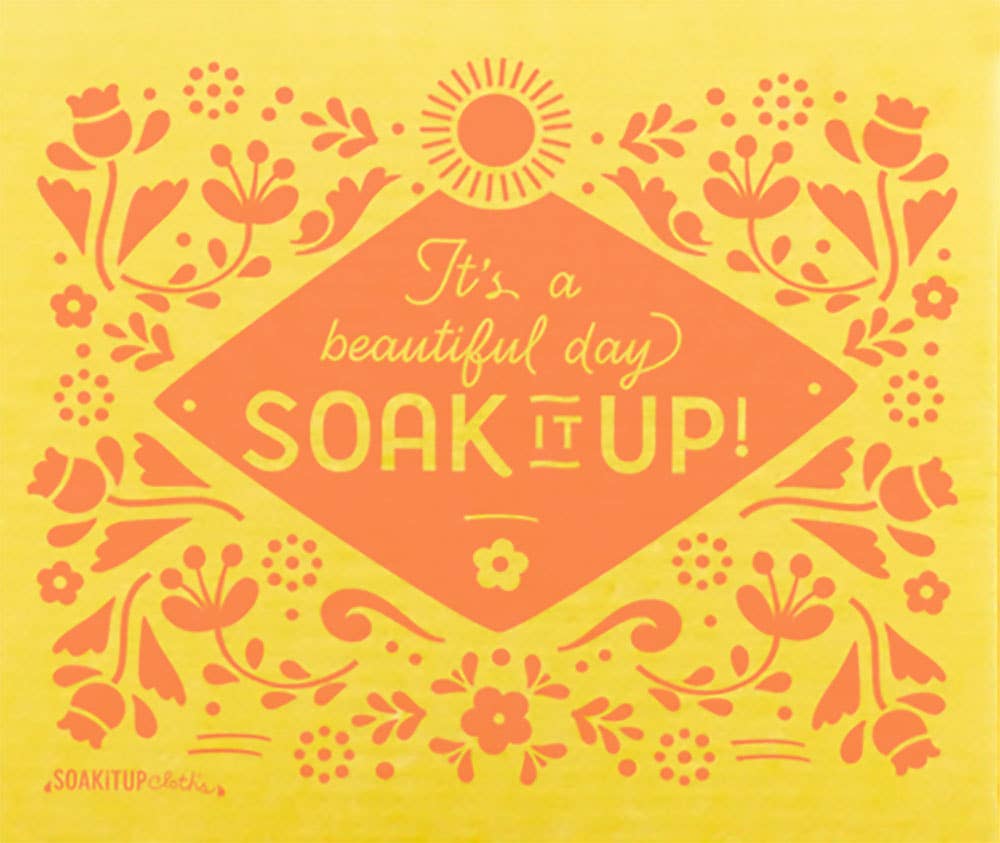 Dishcloth Beautiful Day Soak iT Up Yellow