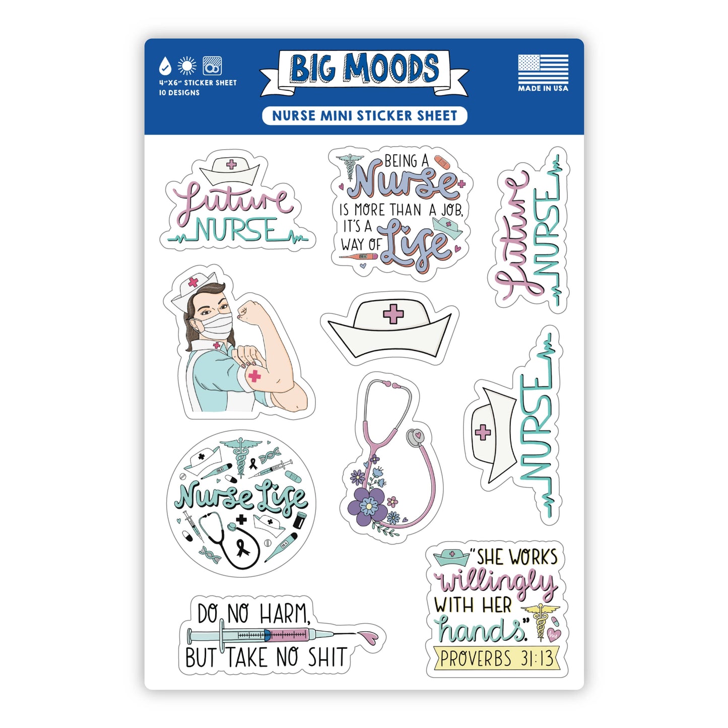 DNR Nurse Mini Sticker Sheet